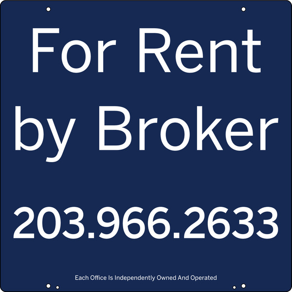 real estate Westport For Sale sign panel, 20ga steel 24h x 24w